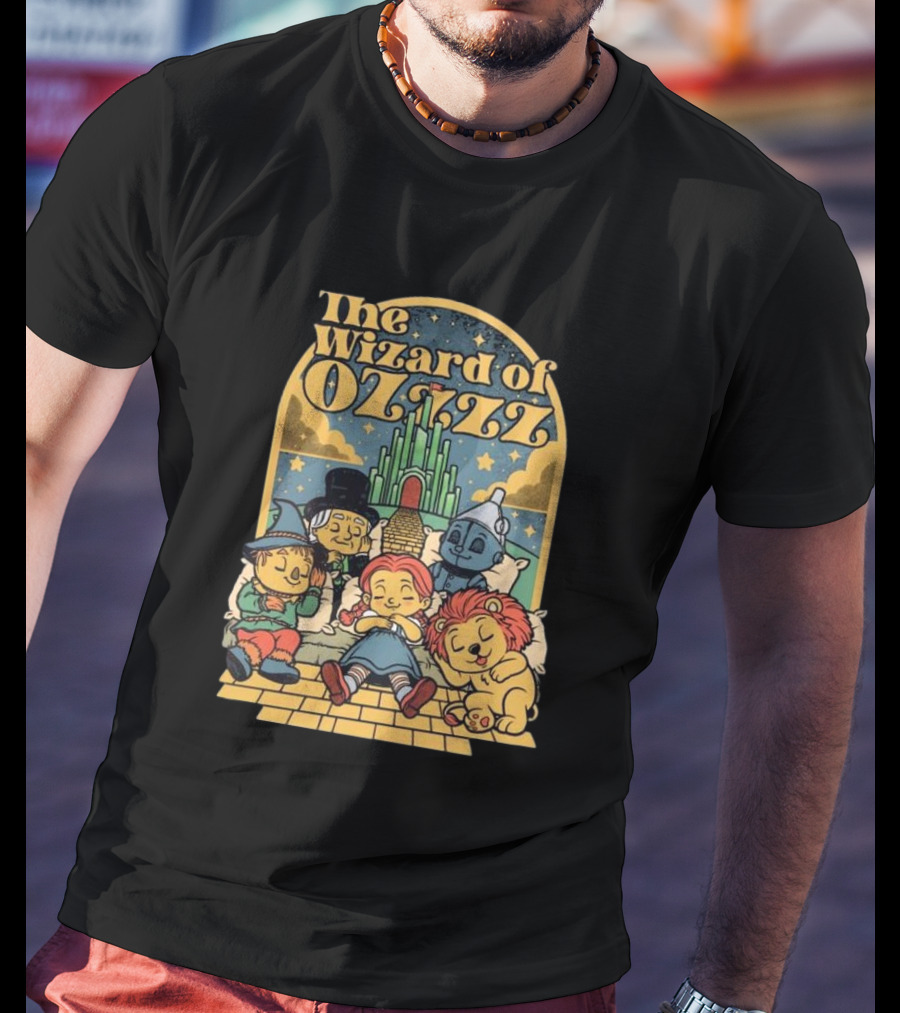 The Wizard Of Ozzzz All Characters Sleeping By Emerald City T-Shirt