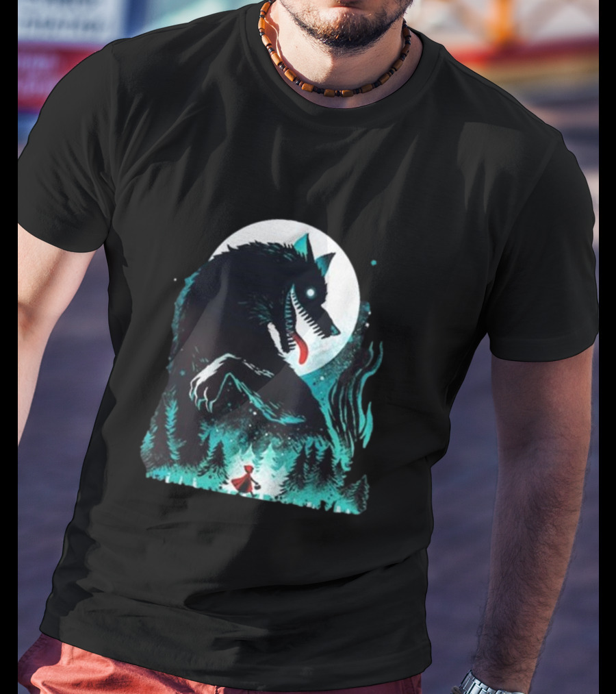 The Wolf Tale Moonlit Forest Encounter T-Shirt