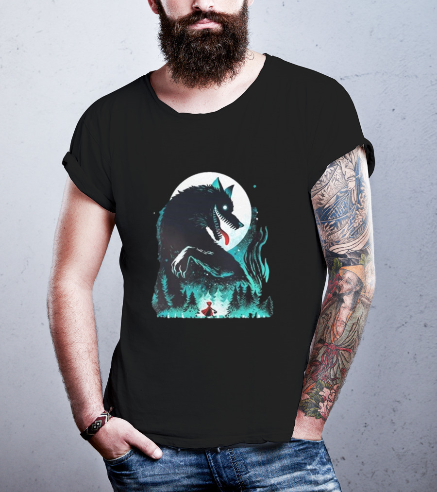 The Wolf Tale Moonlit Forest Encounter T-Shirt