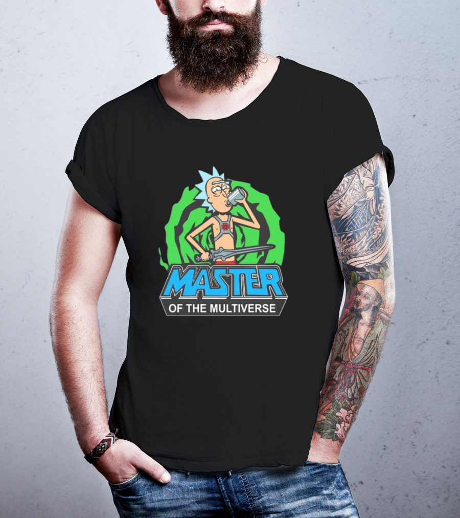 Rick And Morty Master Of The Multiverse Drinking Sword Portal Adventure T-Shirt