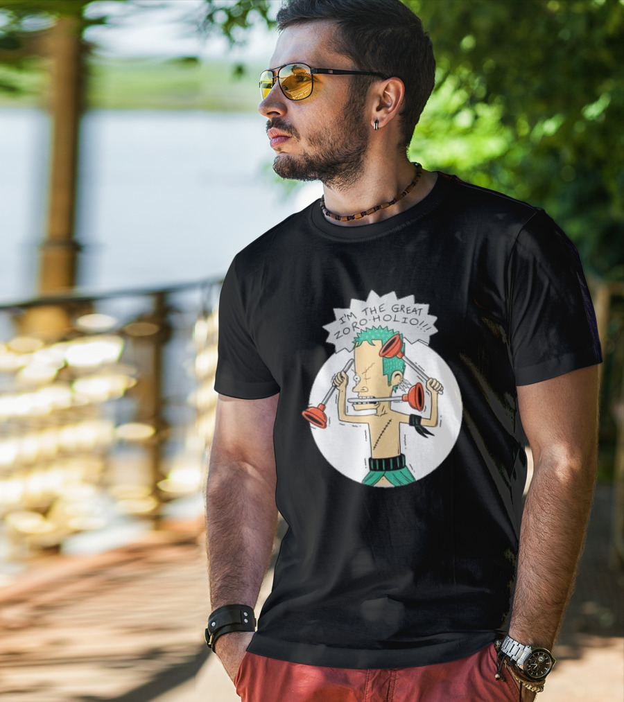 I'm The Great Zoroholio Plunger Warrior Parody Crossover T-Shirt