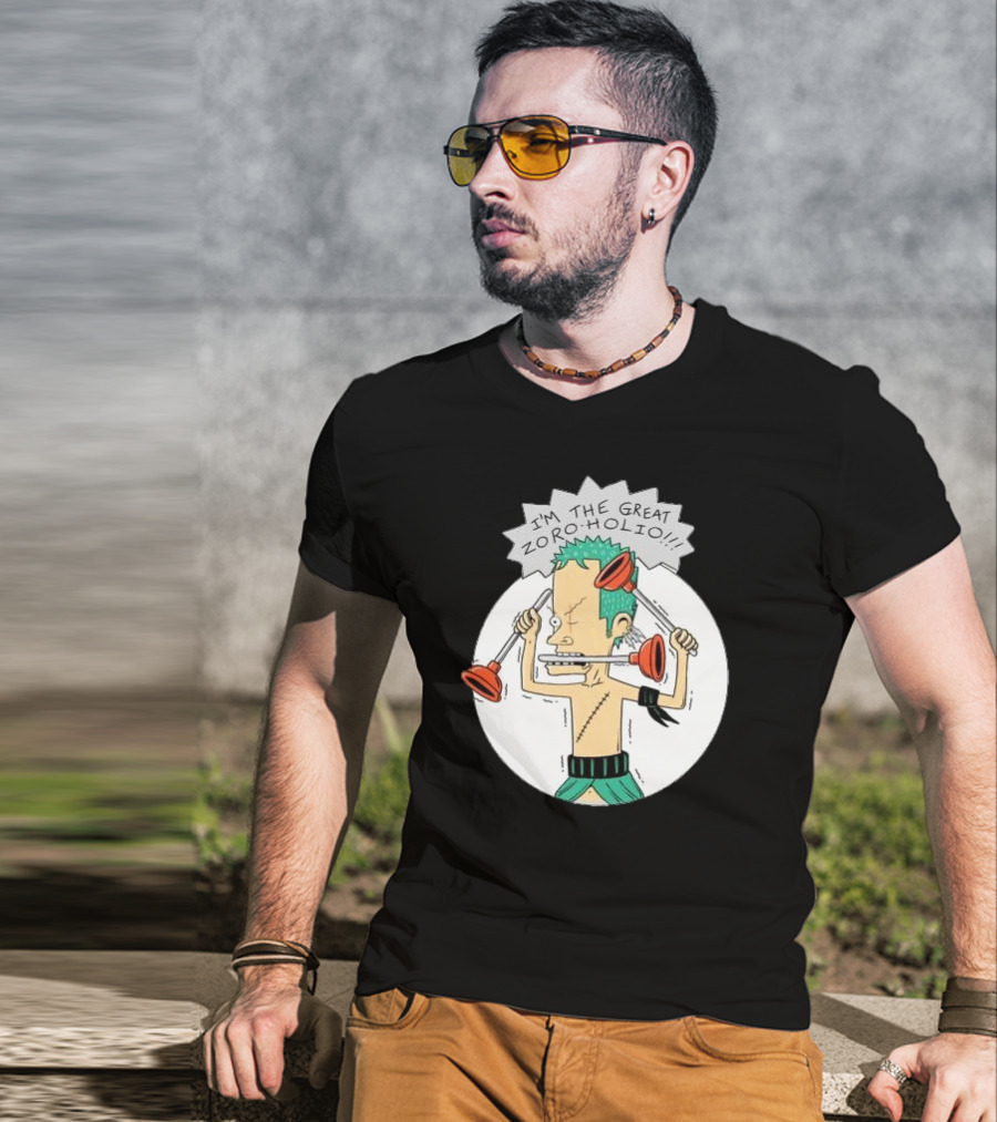 I'm The Great Zoroholio Plunger Warrior Parody Crossover T-Shirt