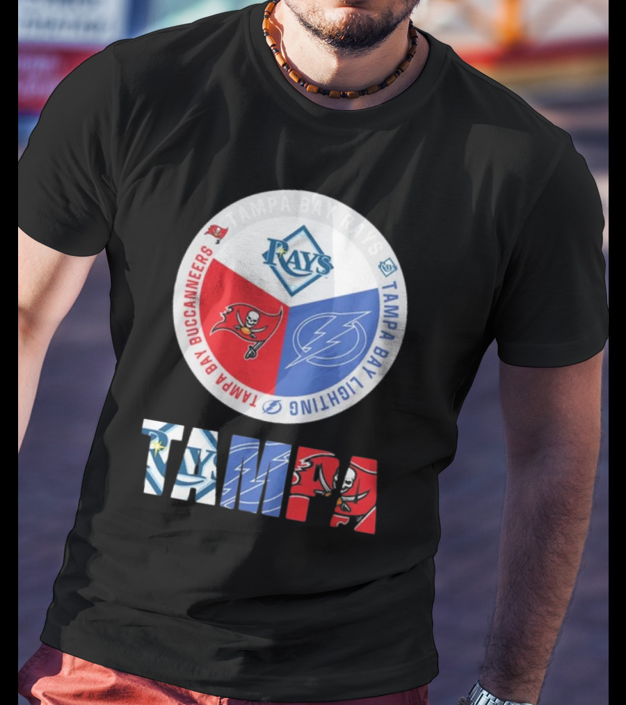 Tampa Bay Rays X Tampa Bay Lightning X Tampa Bay Buccaneers T-Shirt