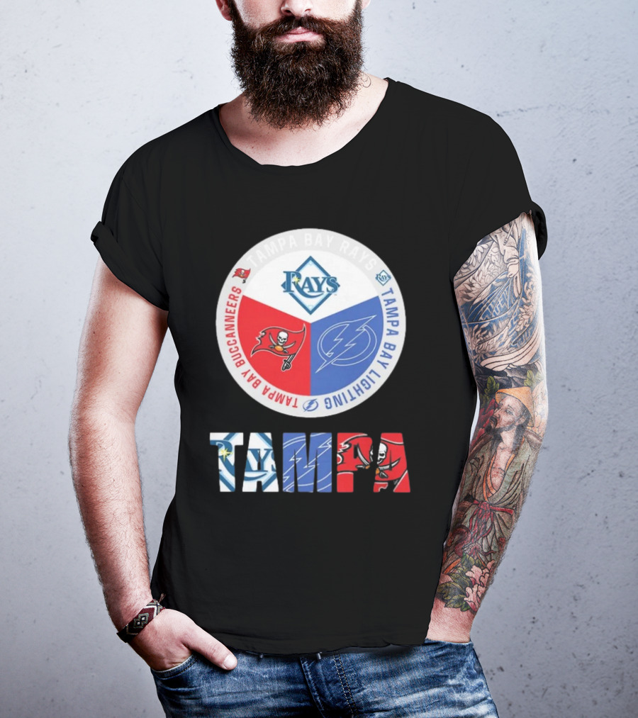 Tampa Bay Rays X Tampa Bay Lightning X Tampa Bay Buccaneers T-Shirt