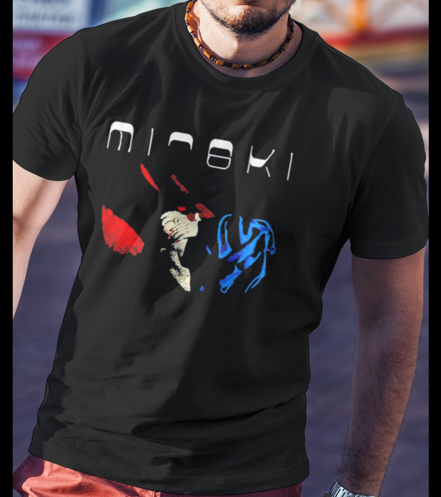 Mitski Working For The Knife Abstract Red And Blue T-Shirt