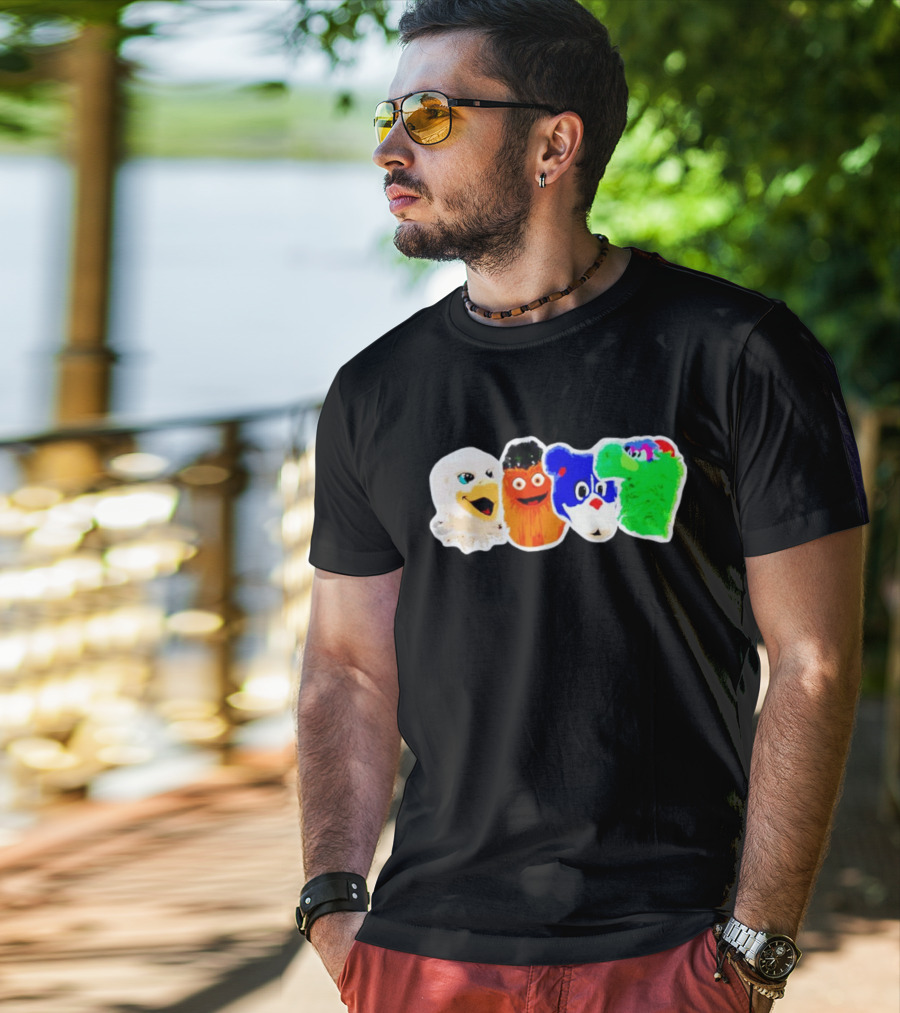 Philadelphia Sports Team Mascots Characters T-Shirt