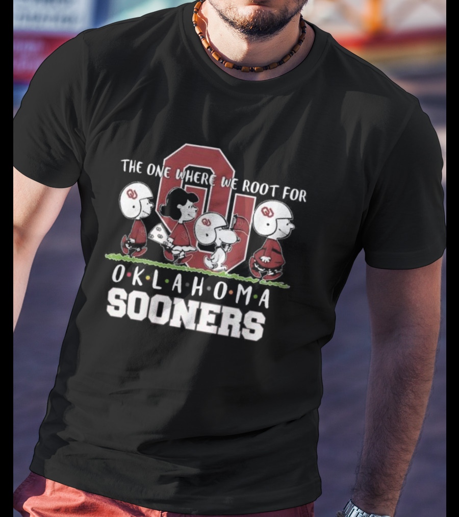 Snoopy And Woodstock Peanuts The One Where We Root For Oklahoma Sooners T-Shirt