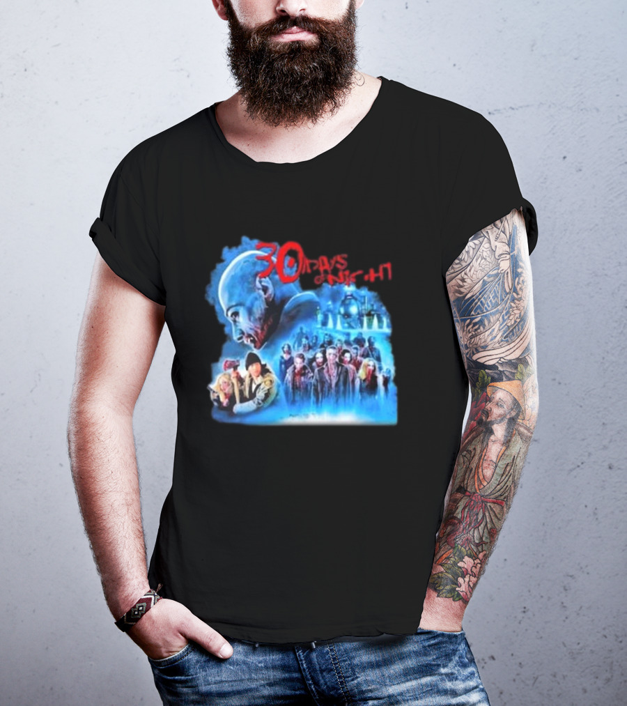 30 Days Of Night Fight Zombies Vampire Movie Scene T-Shirt