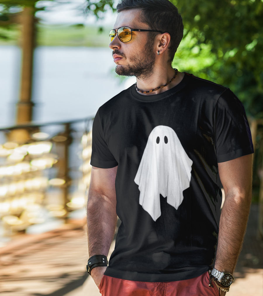 Adam Berry Glow-In-The-Dark Ghost White Sheet Specter T-Shirt