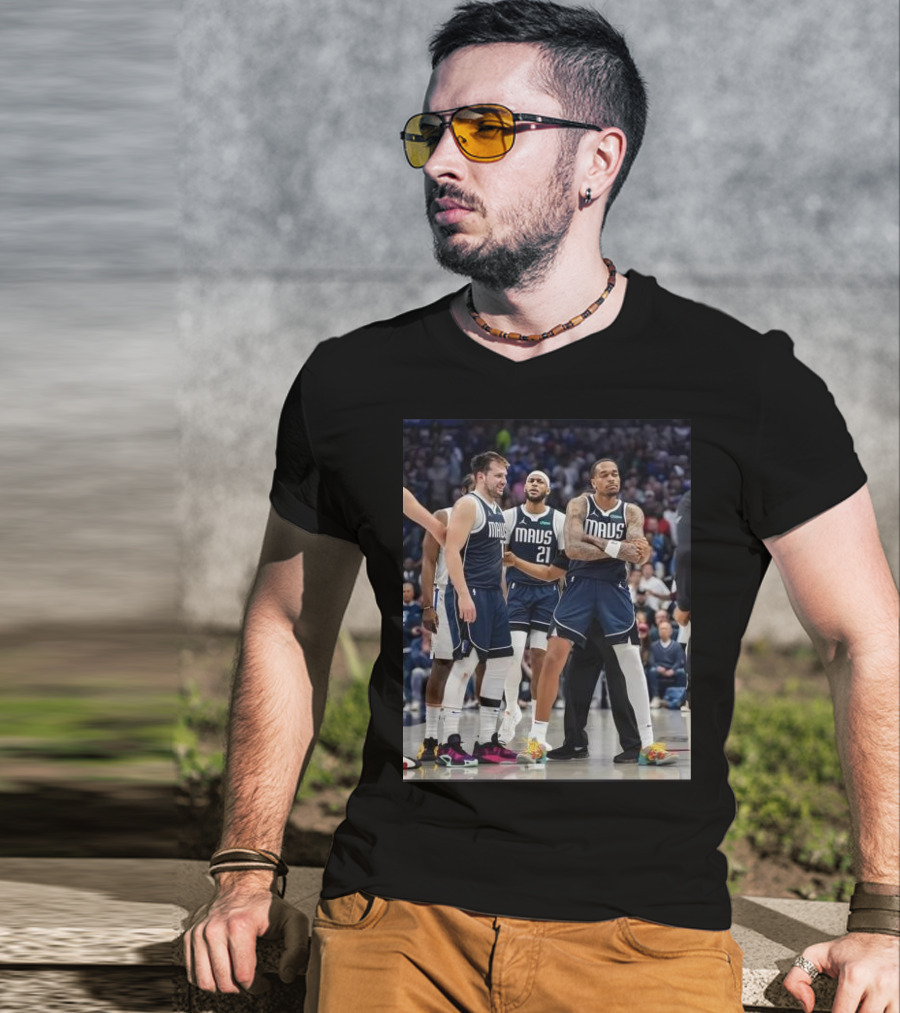 Daniel Gafford Luka Doncic PJ Washington Mavs I’m Standing On Business T-Shirt