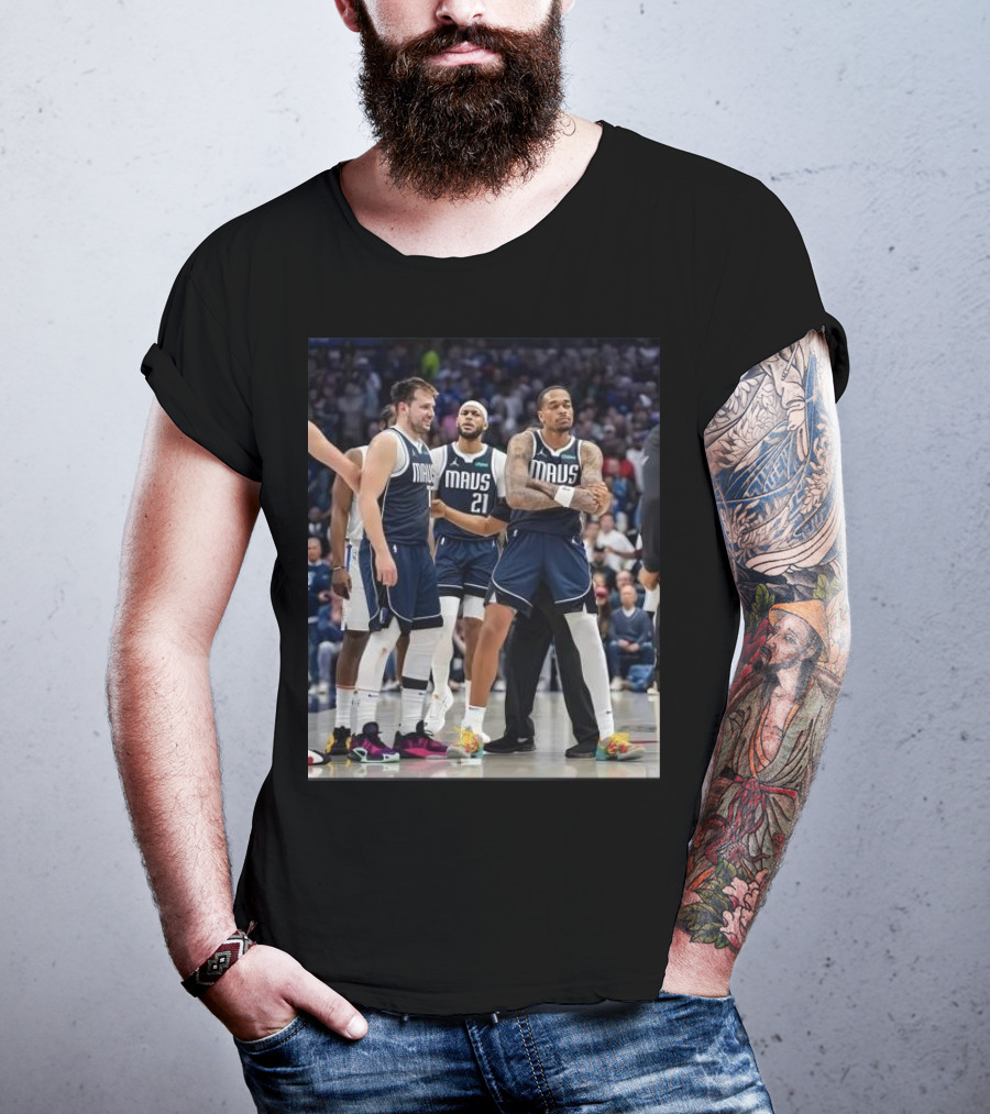 Daniel Gafford Luka Doncic PJ Washington Mavs I’m Standing On Business T-Shirt