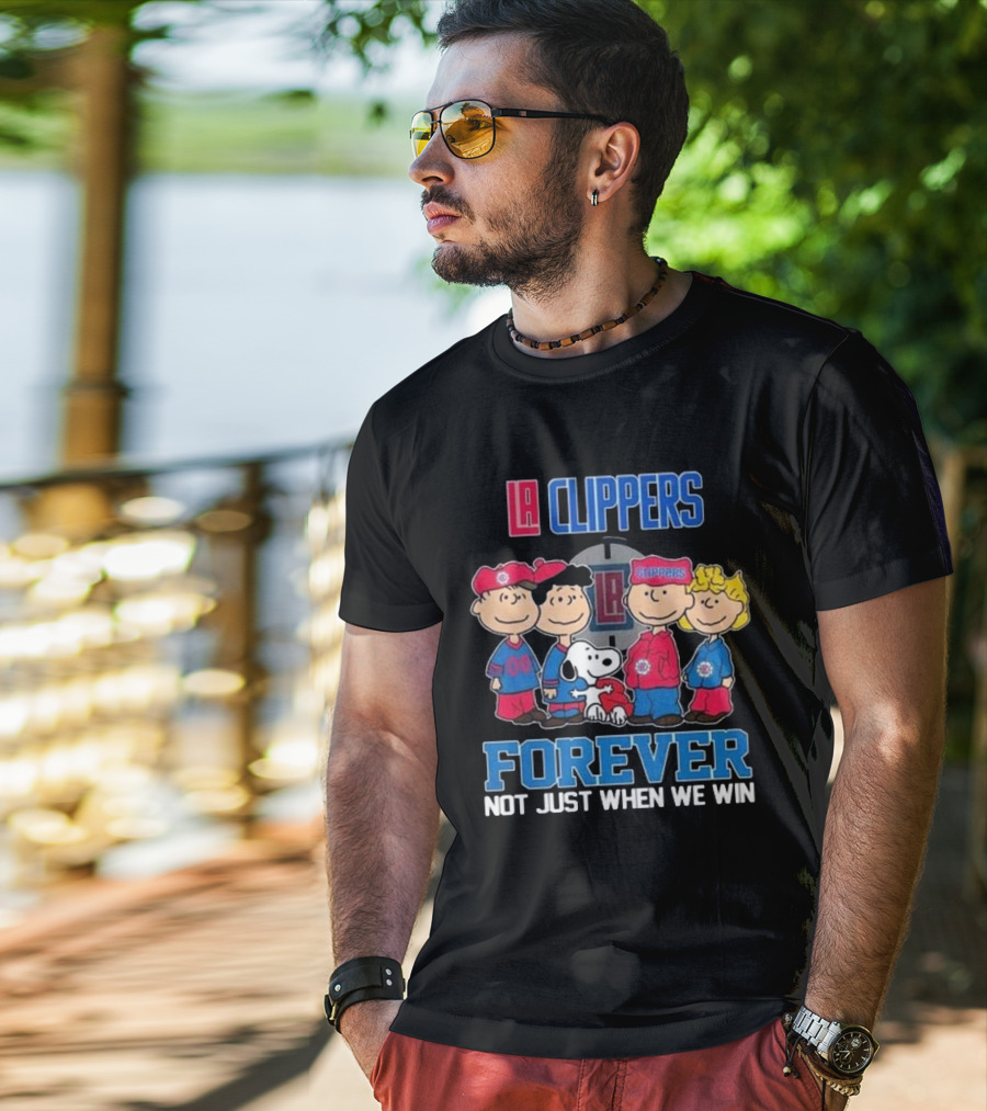 LA Clippers Snoopy And Friends Forever Not Just When We Win T-Shirt