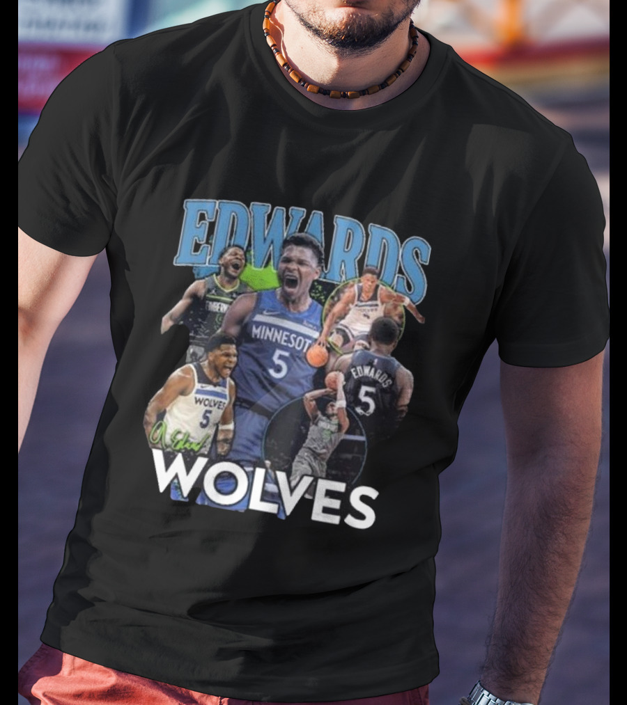 Minnesota Timberwolves Anthony Edwards Edwards Wolves 5 T-Shirt