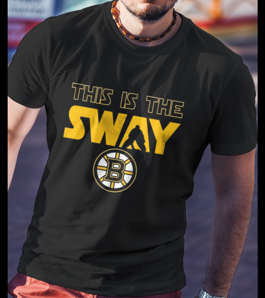 THIS IS THE SWAY BOSTON BRUINS HOCKEY FAN TALBOT BLACK AND GOLD T-Shirt