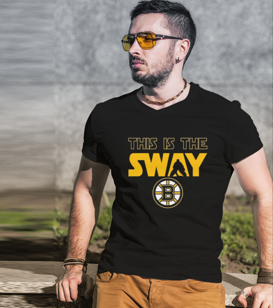 THIS IS THE SWAY BOSTON BRUINS HOCKEY FAN TALBOT BLACK AND GOLD T-Shirt
