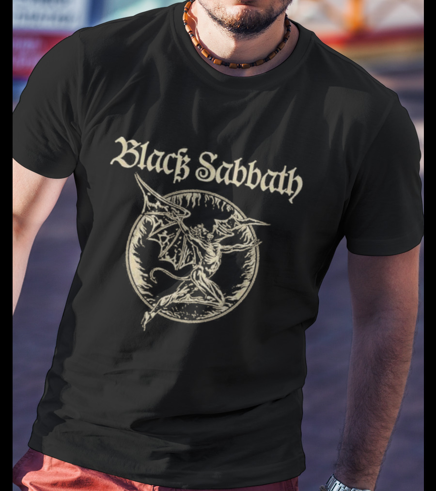 Black Sabbath Vintage Demon Circle T-Shirt