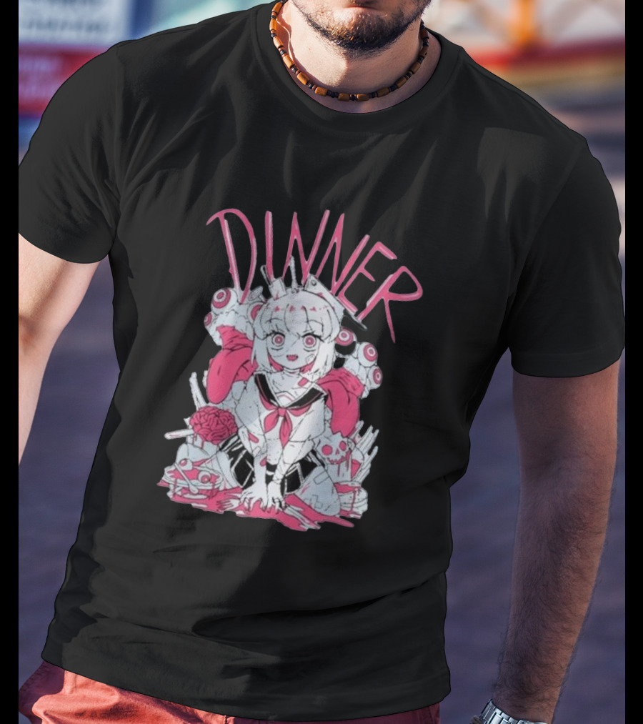 Pastel Anime Dinner With Melon Aesthetic T-Shirt