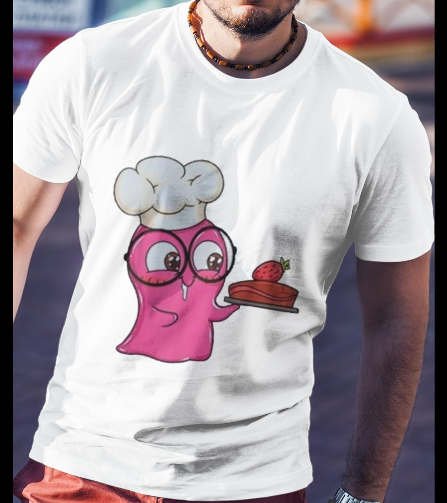 Slime Sam Chef With Cake And Strawberry T-Shirt