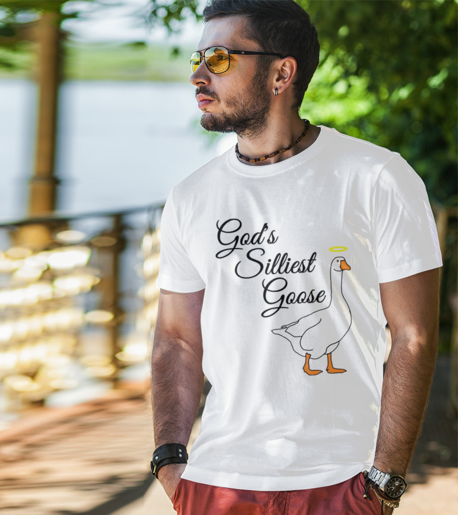 God's Silliest Goose Halo Goose T-Shirt