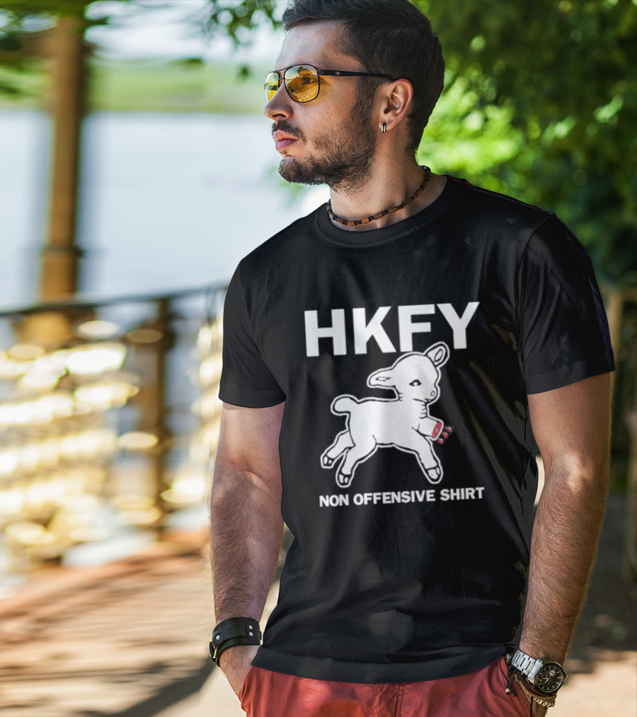 HKFY Non Offensive Shirt Cute Lamb With Sausages T-Shirt