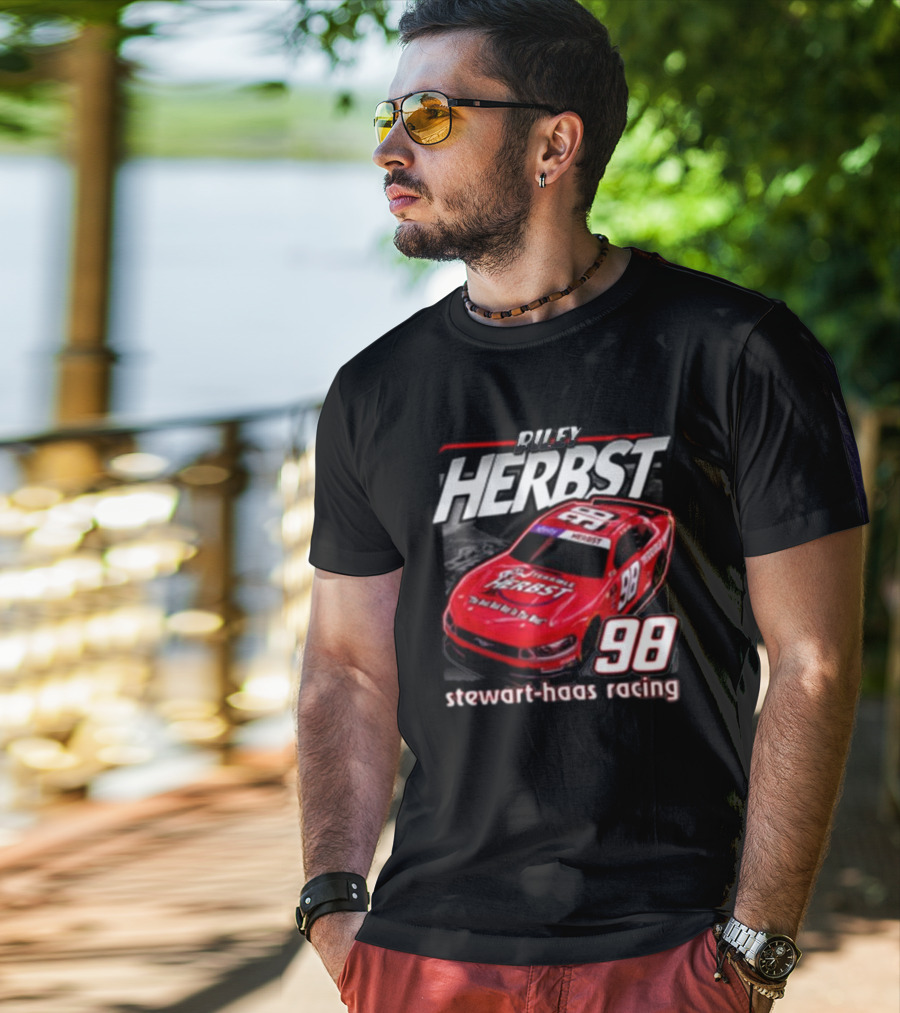 Riley Herbst 98 Stewart-Haas Racing Terrible Herbst Car T-Shirt
