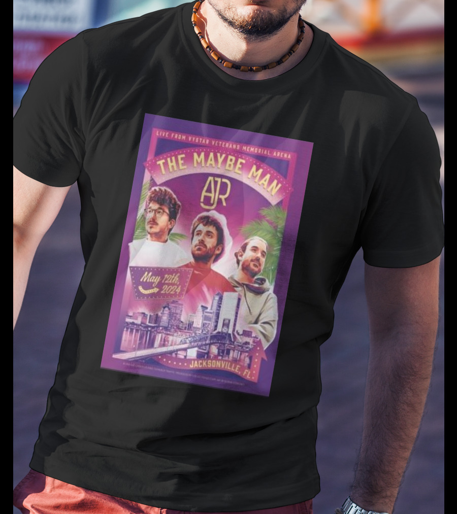 LIVE FROM VYSTAR VETERANS MEMORIAL ARENA THE MAYBE MAN AJR JACKSONVILLE FL MAY 12TH T-Shirt