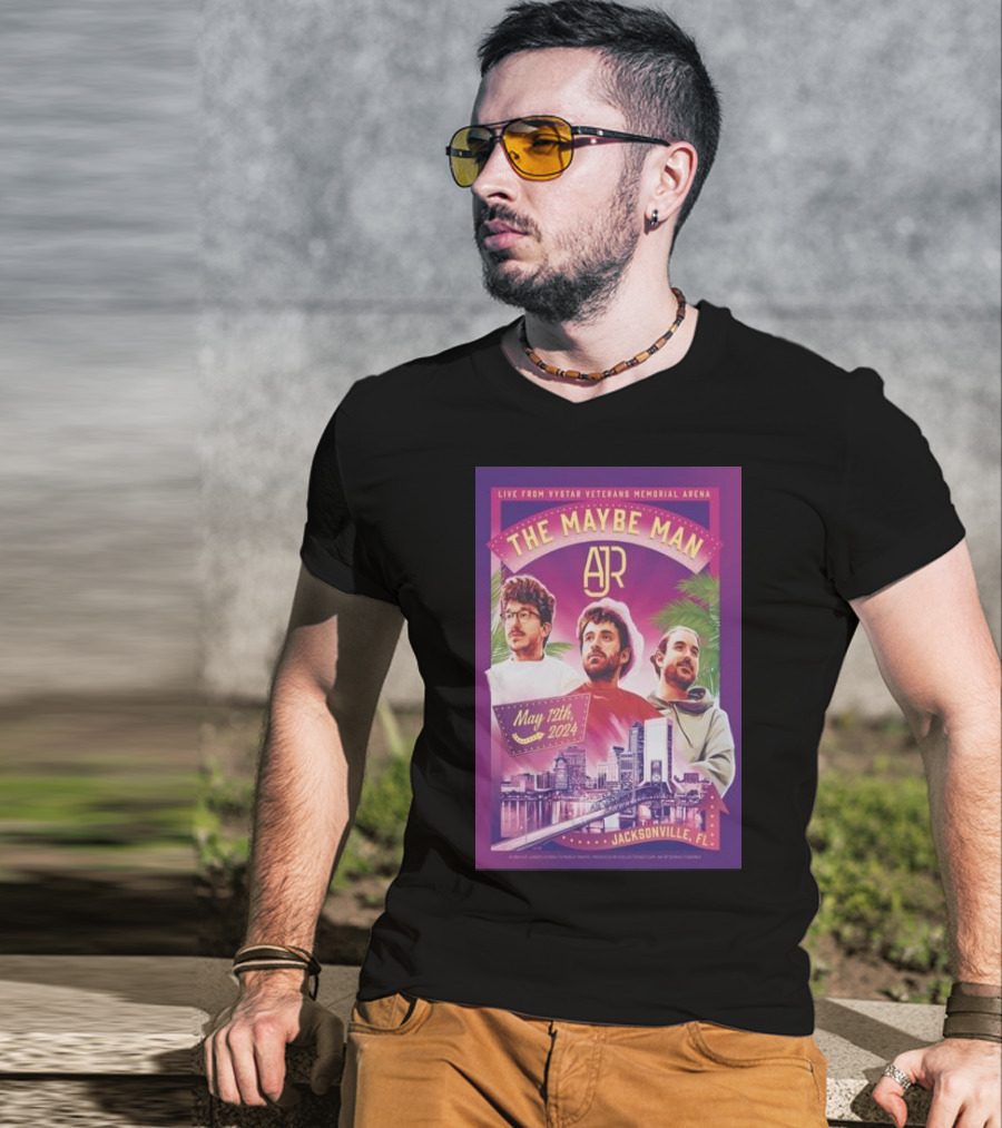 LIVE FROM VYSTAR VETERANS MEMORIAL ARENA THE MAYBE MAN AJR JACKSONVILLE FL MAY 12TH T-Shirt