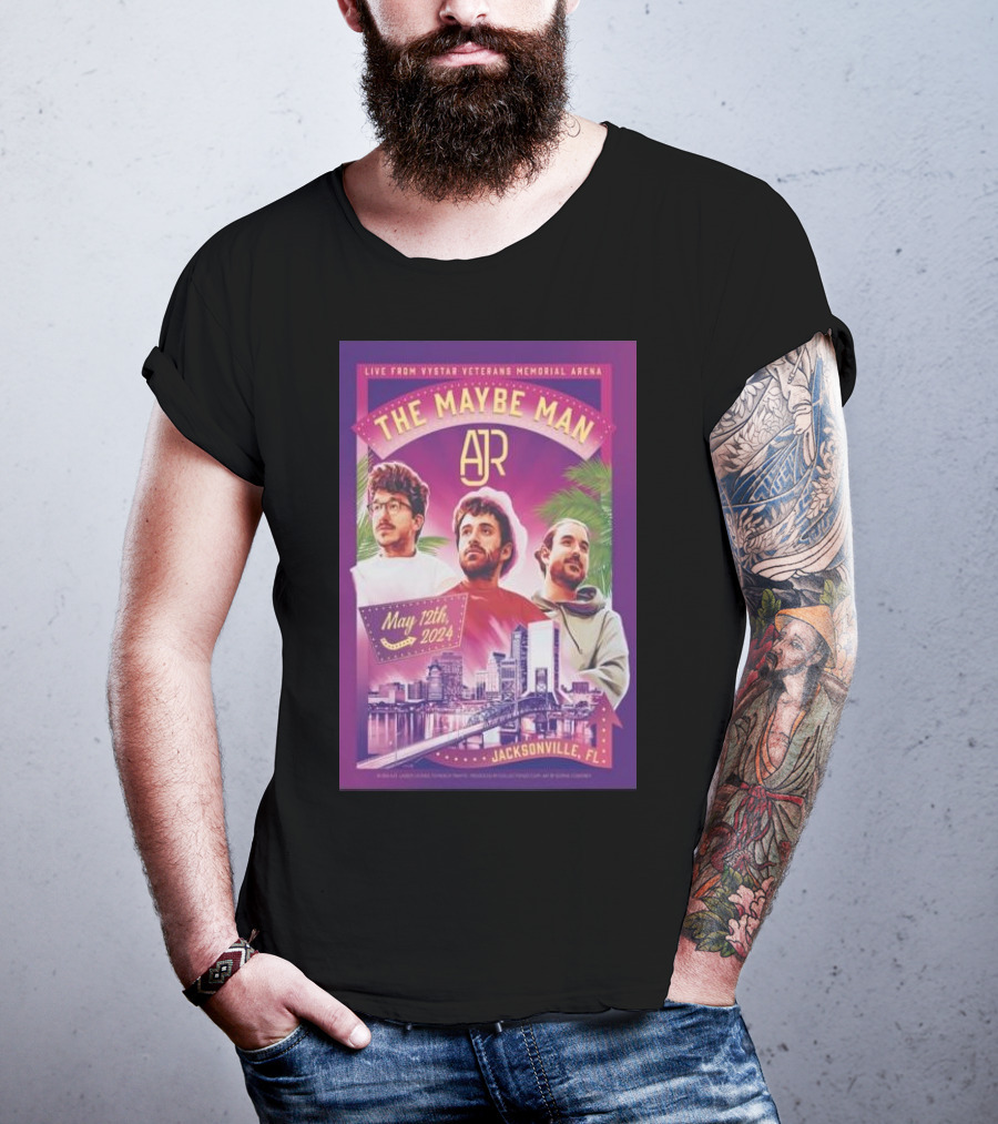 LIVE FROM VYSTAR VETERANS MEMORIAL ARENA THE MAYBE MAN AJR JACKSONVILLE FL MAY 12TH T-Shirt