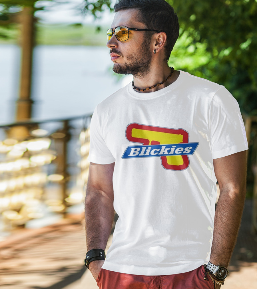 Blickies Gun Icon Logo 10Cellphones T-Shirt