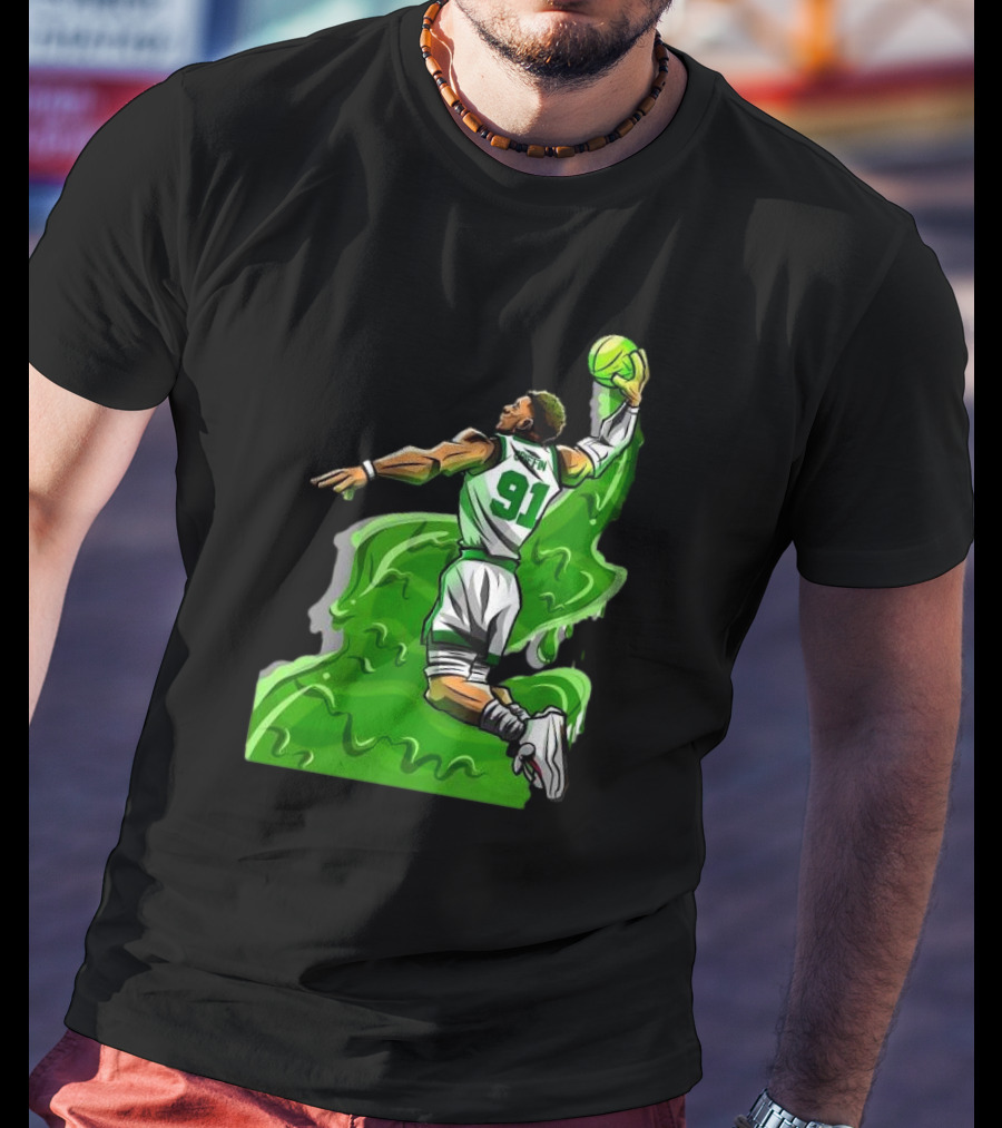 Blake Griffin Boston Celtics Number 91 Dunking Basketball T-Shirt