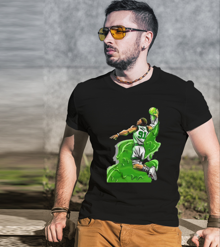 Blake Griffin Boston Celtics Number 91 Dunking Basketball T-Shirt