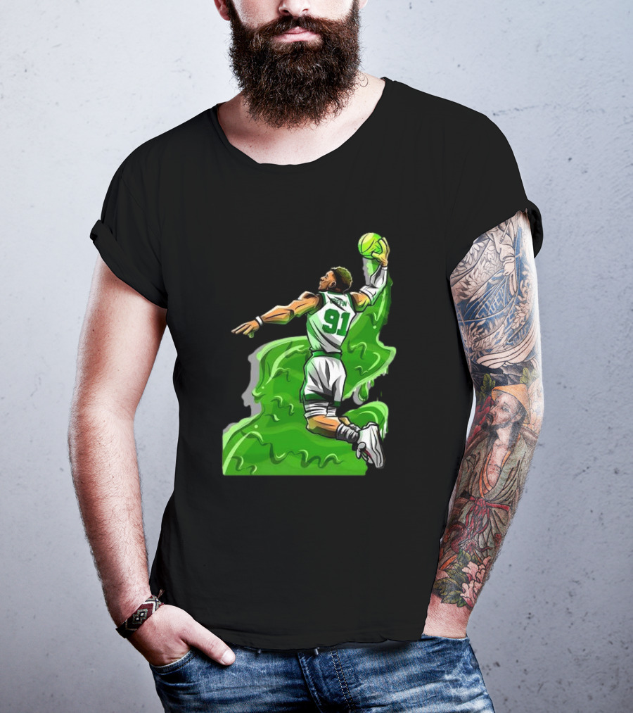 Blake Griffin Boston Celtics Number 91 Dunking Basketball T-Shirt