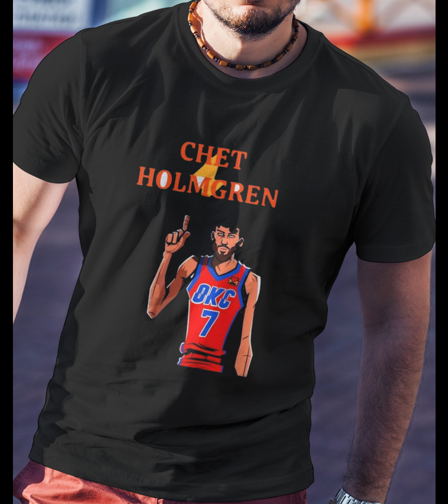 Chet Holmgren OKC Thunder Number 7 NBA Player T-Shirt