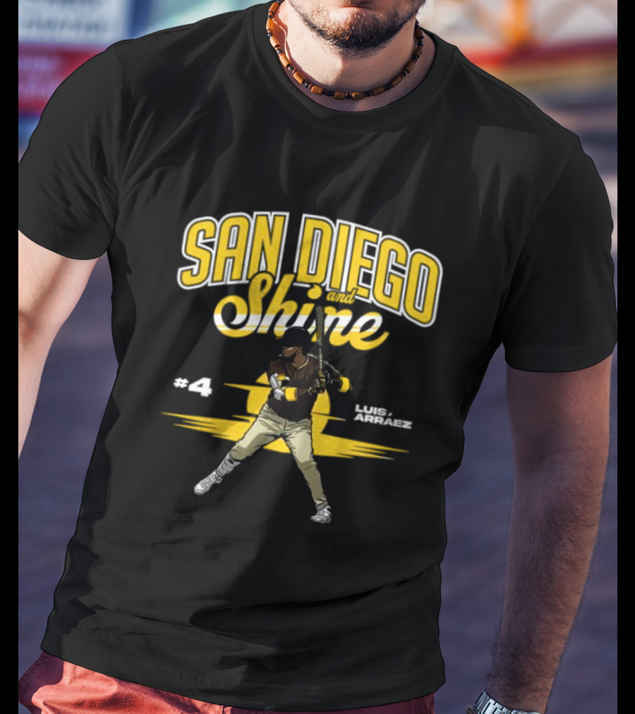 San Diego And Shine Luis Arráez #4 Baseball Player T-Shirt