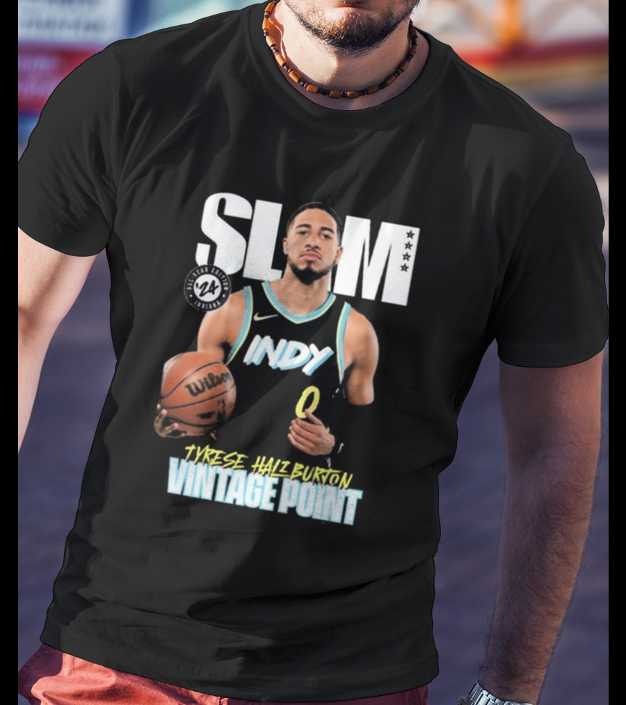 SLAM All-Star Vintage Point Tyrese Haliburton Indy Vol 4 T-Shirt