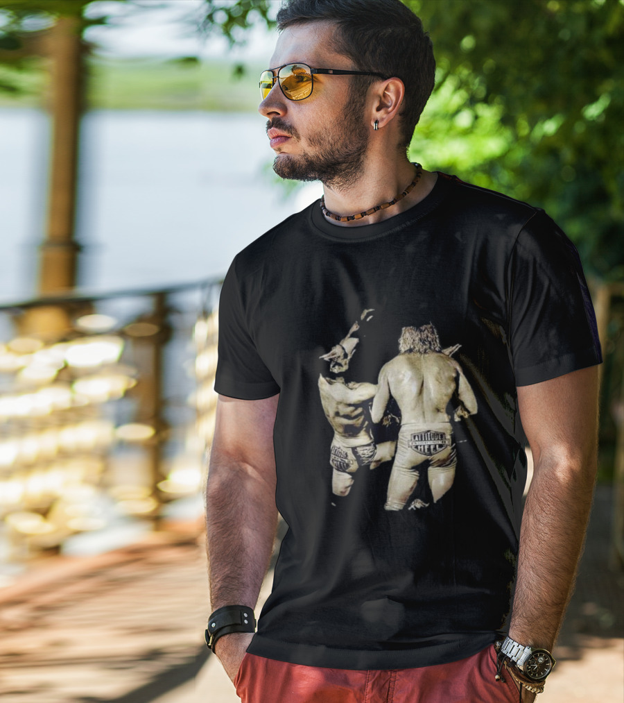 The One Star Brad Attitude Era Picture Perfect Cheek Wrestling Scene T-Shirt