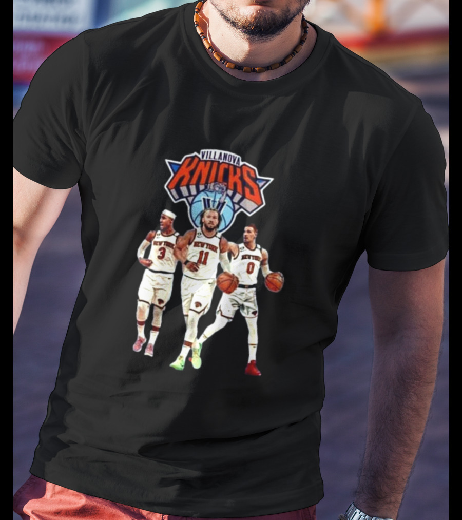 Villanova Knicks Josh Hart Jalen Brunson Donte DiVincenzo T-Shirt