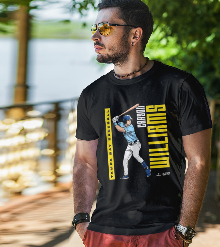 Carson Williams Tampa Bay Baseball Player Clutch Hitters T-Shirt