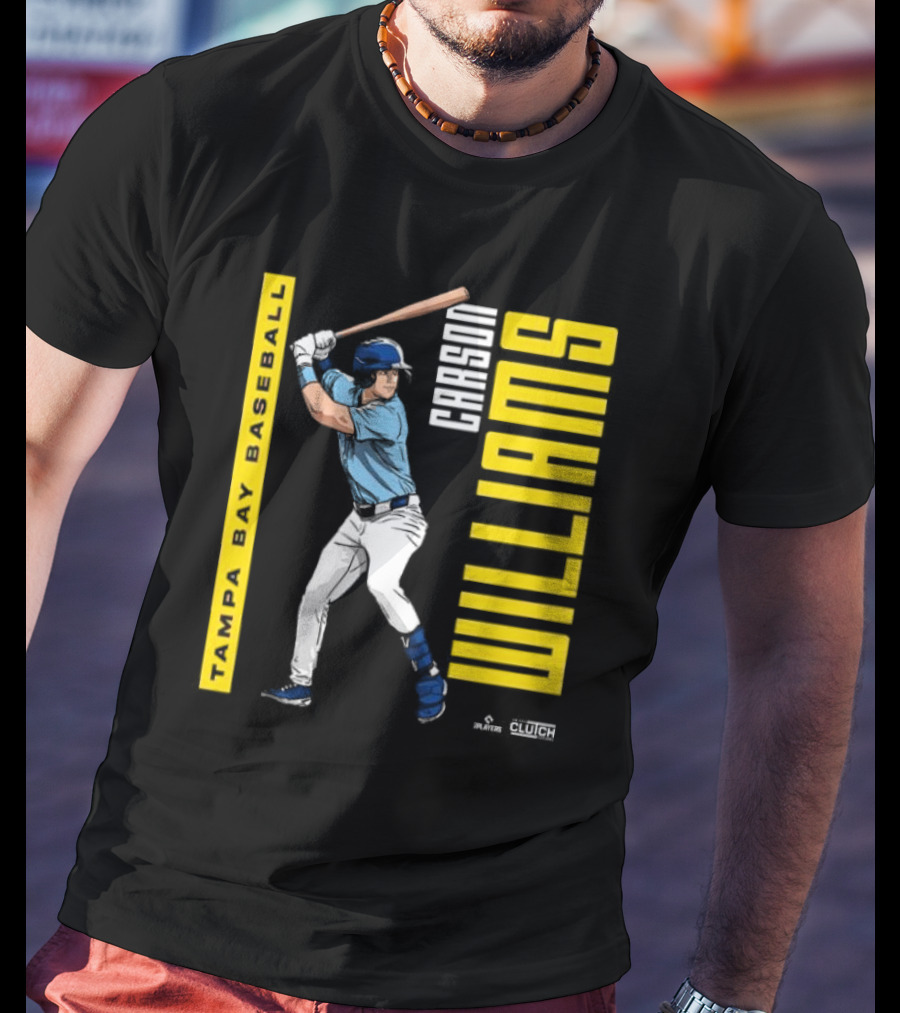 Carson Williams Tampa Bay Baseball Player Clutch Hitters T-Shirt