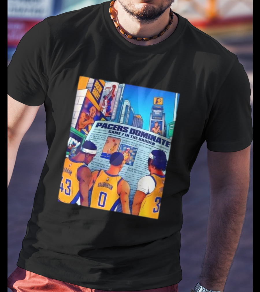 Pacers Dominate Game 7 In The Garden Broad Street Victory Highlights T-Shirt