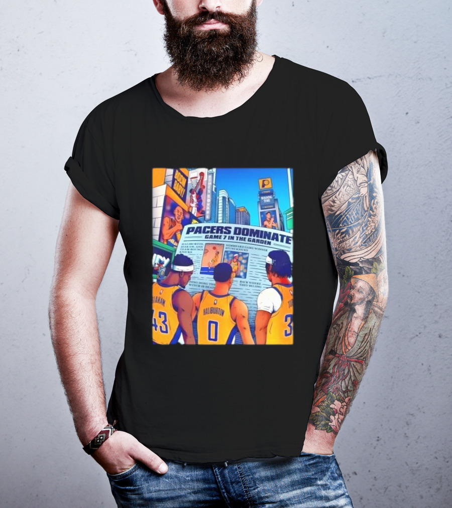 Pacers Dominate Game 7 In The Garden Broad Street Victory Highlights T-Shirt