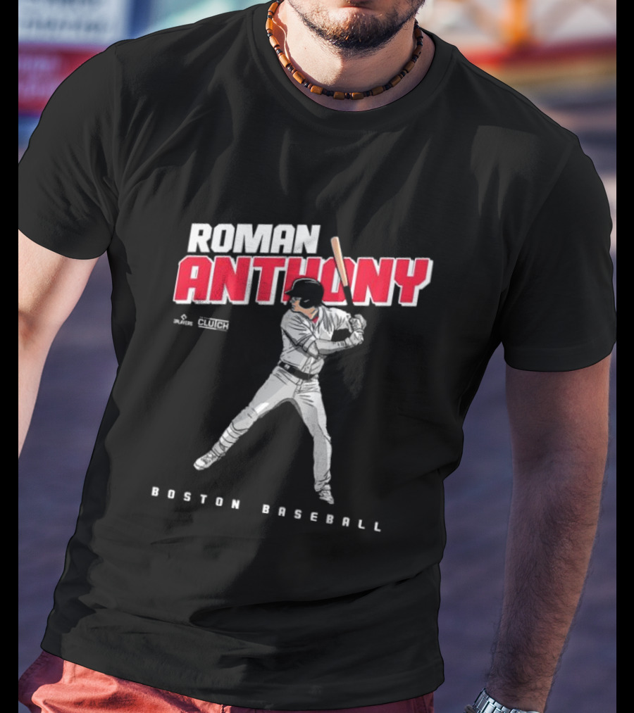 Roman Anthony Boston Baseball Player Artist Series Clutch Sports T-Shirt