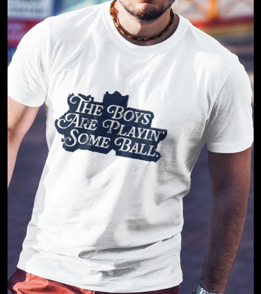 The Boys Are Playin’ Some Ball Vintage Style Retro Look T-Shirt