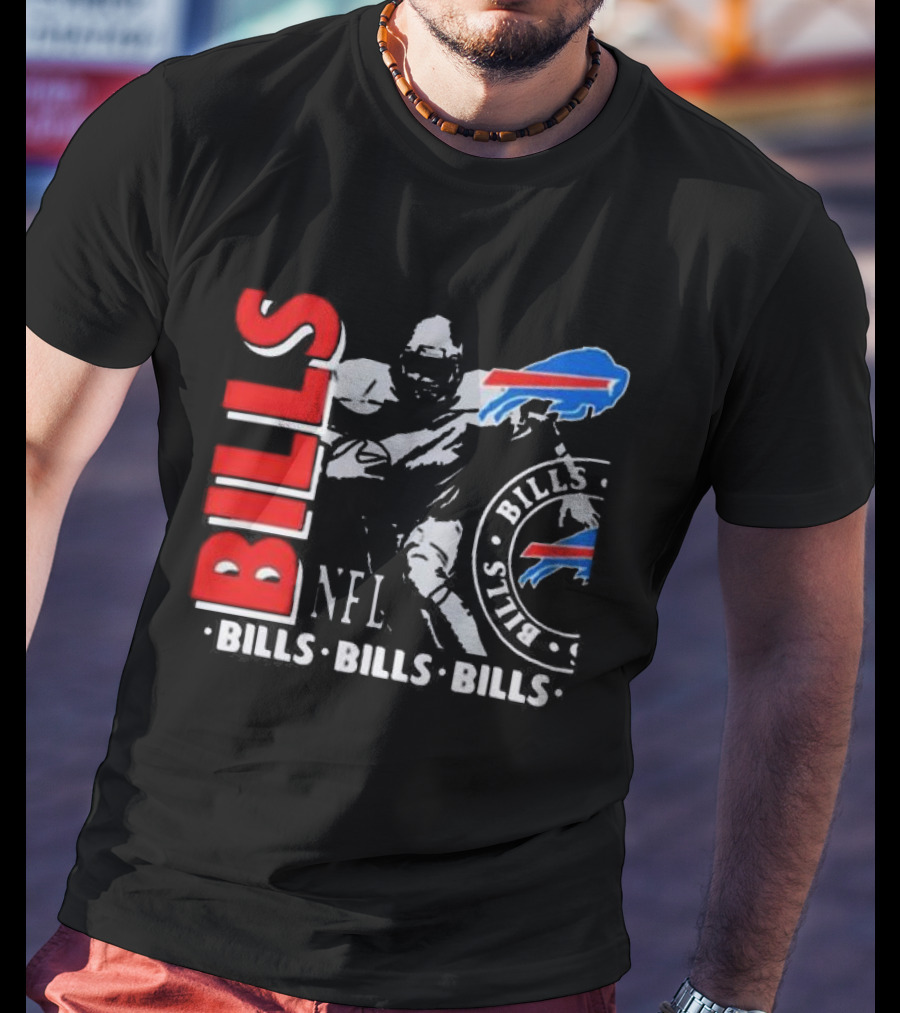 Buffalo Bills NFL Football Player Bills Bills Bills Logo T-Shirt