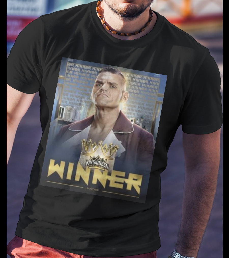 Gunther WWE King And Queen Of The Ring Winner Crown Champion T-Shirt