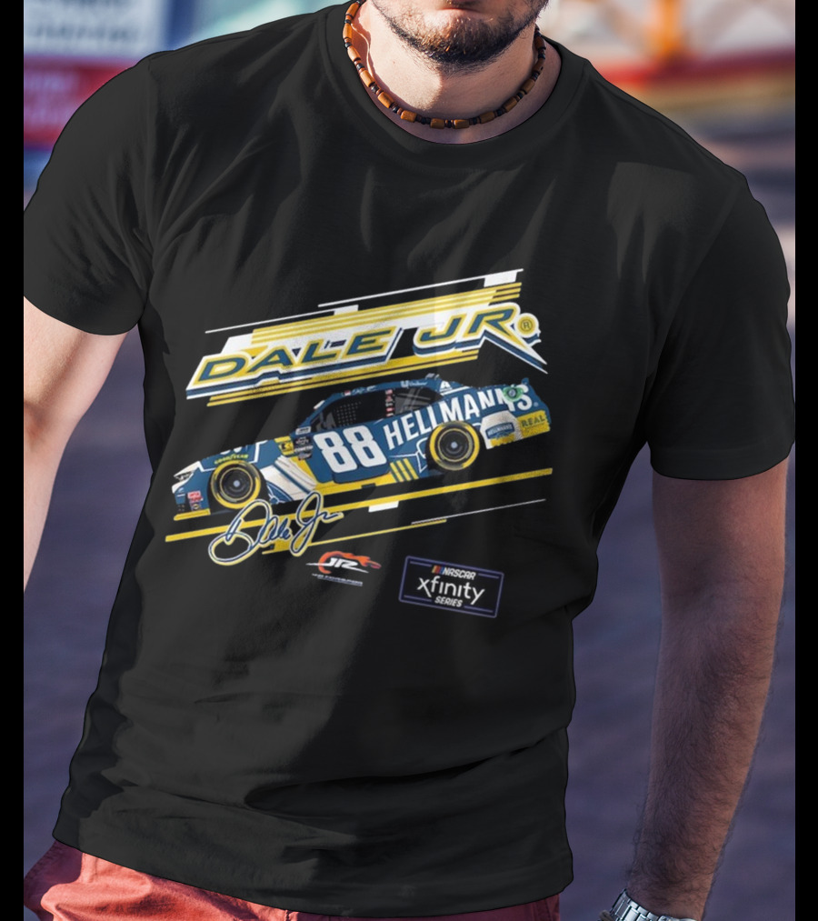 Dale Earnhardt Jr. Hellmann’s No. 88 JR Motorsports NASCAR Xfinity Series Car T-Shirt