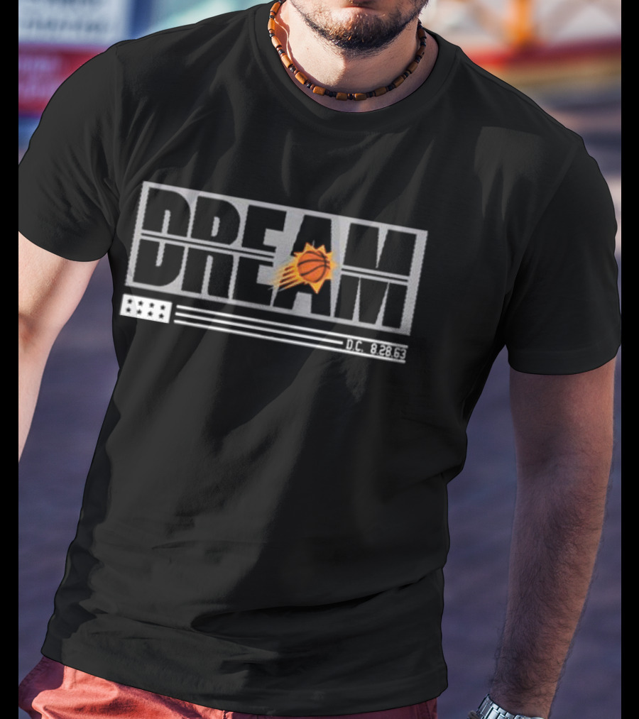 Phoenix Suns FISLL X Black History DREAM D.C. 8.28.63 Basketball T-Shirt