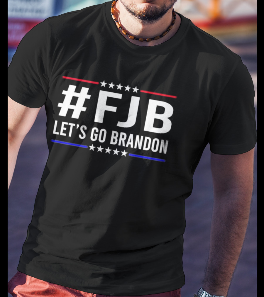 FJB Let’s Go Brandon Stars Red Blue Stripes T-Shirt