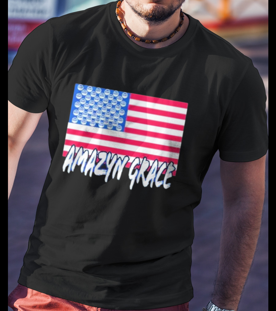 America Flag Amazyn Grace Pepsi Cap Stars T-Shirt