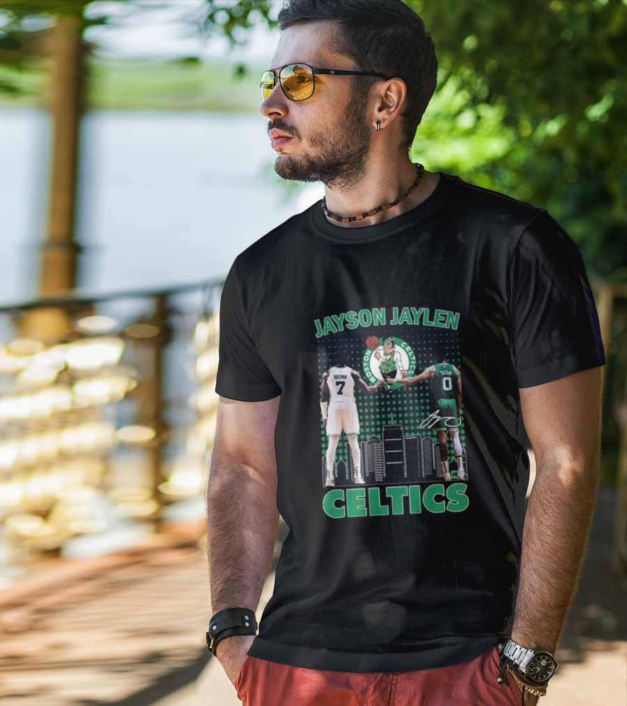 Jayson Jaylen Boston Celtics Jaylen Brown Jayson Tatum Signatures T-Shirt